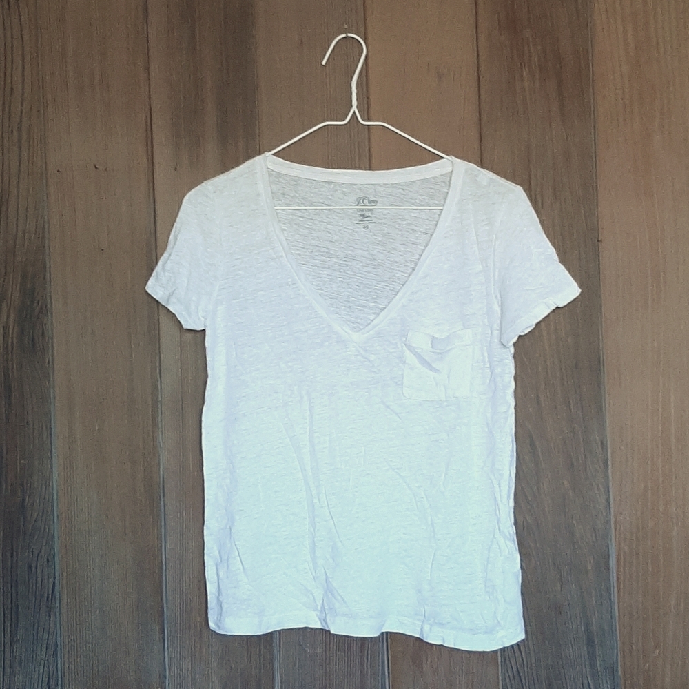 100% linen J.crew t-shirt